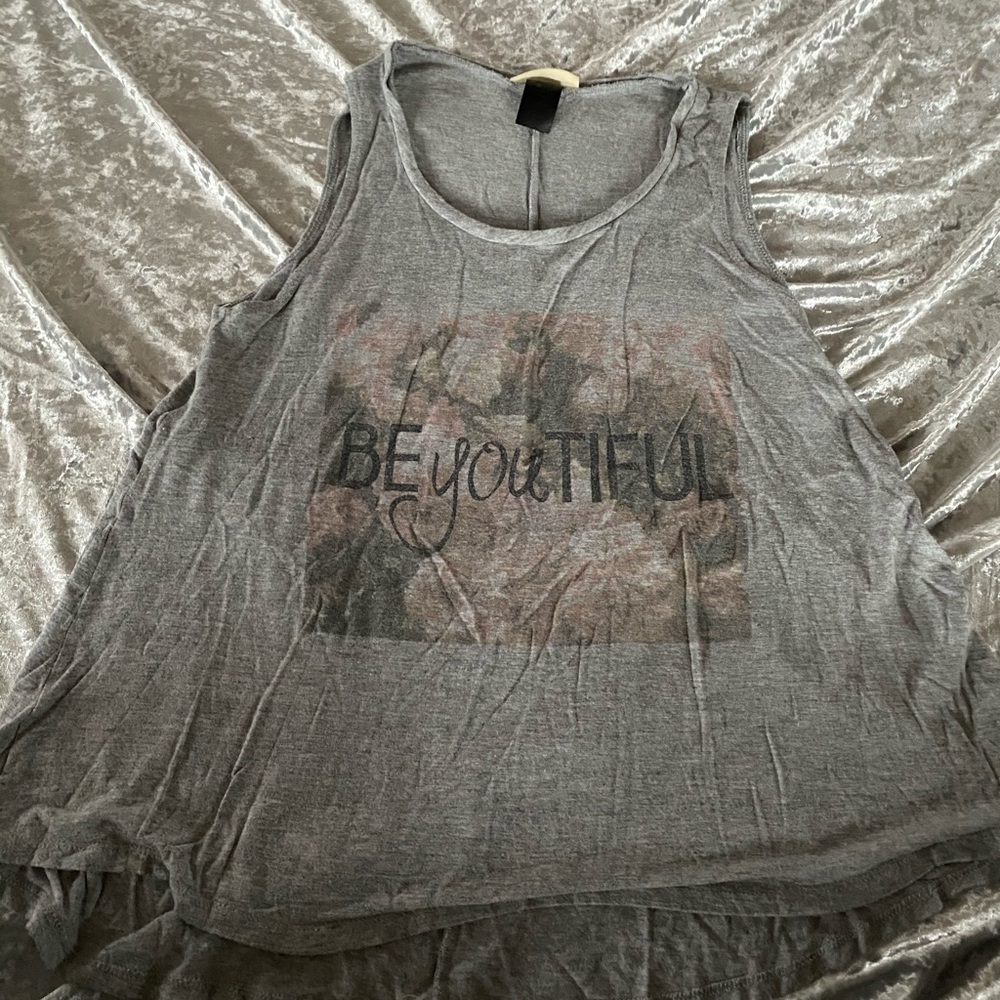 Be “you” tiful tank top